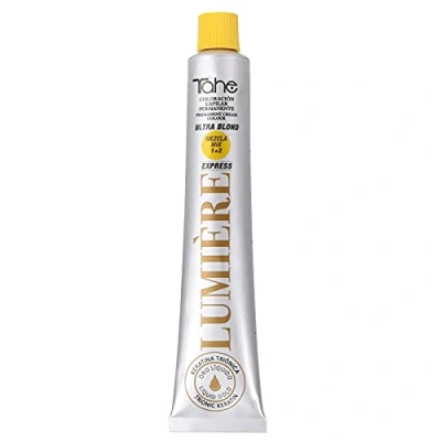 Image de Tahe Lumière Express Teinture de cheveux, coloration professionnelle et permanente, 100 ml Ton blond platine