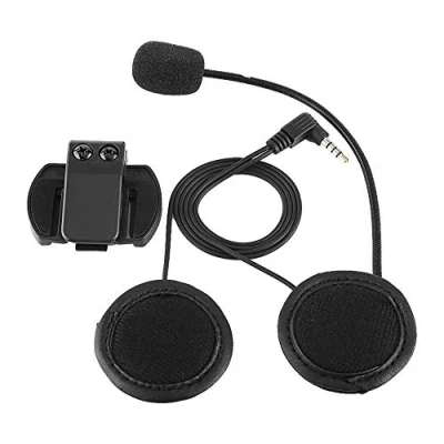 Image de Oreillette Casque Moto,Tbest Intercom, Interfono Moto Bluetooth Coppia,Casque Bluetooth,Micro Intercom V6,V6 Écouteur,Microphone De D&#039;Écouteur D&#039;Accessoires pour Interph