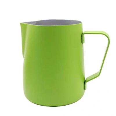 Image de Abcsea 1 Pièce Pichet de Lait en Acier Inoxydable, Pot à Inox, Vert 350ml/12oz