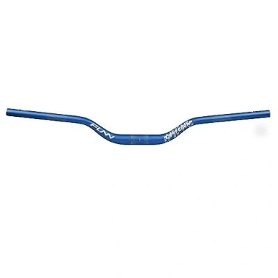 Image de Funn Upturn guidon de VTT à haute élévation avec collier serrage 31,8 mm et largeur 785 mm, en alliage léger durable pour vélo MTB BMX, 55 (Bleu)