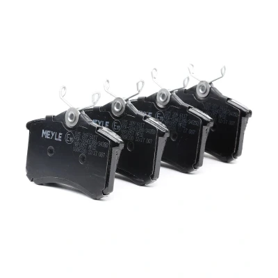 Image de MEYLE 025 209 6117 Jeu de plaquettes frein ORIGINAL Quality Essieu arrière non préparé pour indicateur d&#039;usure avec tôle anti bruit