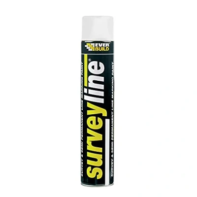 Image de Everbuild SURVEYWH Surveyline Line Marqueur en Spray Blanc 700 ML