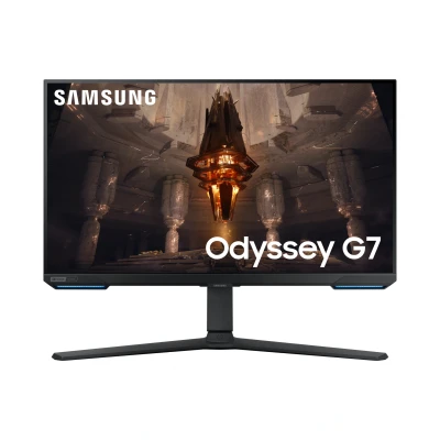 Image de Samsung Moniteur Gaming Odyssey G73T, Écran PC 28&quot; Résolution UHD 3840 x 2160, Dalle IPS, Compatible G Sync, Hub, TV Plus, Noir, LS28BG700EPXEN