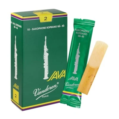 Image de Vandoren SR302 Java 10 Anches pour Saxophone Soprano 2 Vert