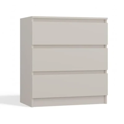 Image de CDF Commode Malwa M3 Couleur : cachemire (beige) Armoire pour documents, petits objets Idéale le salon, la chambre à coucher, d&#039;enfant, d&#039;adolescent 3 tiroirs