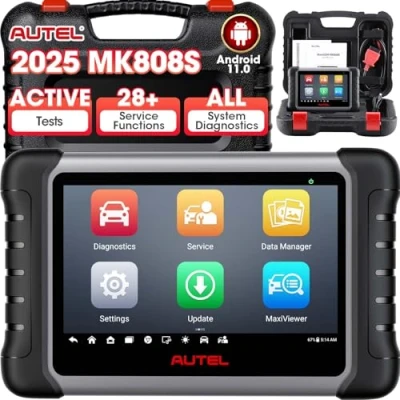 Image de Autel MaxiCOM MK808S Valise Diagnostic Auto Scanner de contrôle bidirectionnel 2024, Test Actif, 28+ Services, Tous Les systèmes, FCA AutoAuth, Compatible avec MV105/MV108