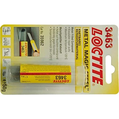 Image de LOCTITE 3463 396913 Colle pour métaux Résine epoxy Emballage en blister durcissant, revernissable gris 50