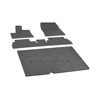 Image de tapis de coffre et sol en caoutchouc sur mesure pour Peugeot Rifter L1 5 places à partir 2019