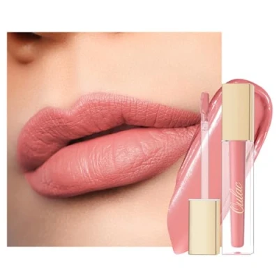 Image de OULAC Rouge à Lèvres Liquide Matte Encre Longue Tenue Fini Crémeux &amp; Ultra Pigmenté Résistant l&#039;Eau et aux Baisers Infusé la Vitamine E Vegan Sans Cruauté 4,5ml,M29