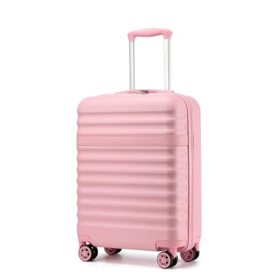 Image de Kono Valise Cabine Rigide et Léger en ABS+PC avec Serrure TSA Roues silencieuses à 360(Rose,M)
