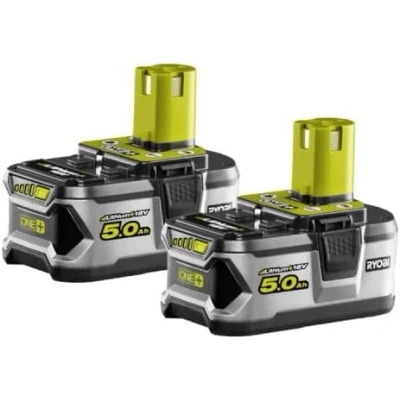 Image de RYOBI Lot de 2 Batteries 18V One+ 5.0Ah Lithium ION RB18LL50