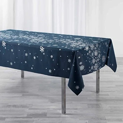 Image de douceur d&#039;intérieur, Nappe Rectangle (150 x 240 cm) Constellation Marine, Polyester Imprimé Métallisé