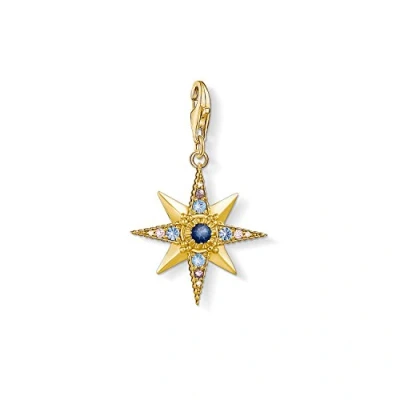 Image de Thomas Sabo Femmes Charm Pendentif Royalty étoile Club Argent Sterling couleur or jaune 925 1714 959 7