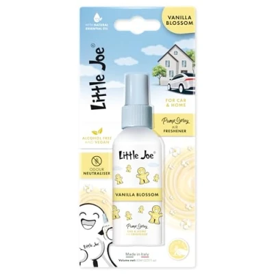 Image de Little Joe Parfum en vaporisateur 60 ml Arôme de vanille aux huiles essentielles naturelles. Sans alcool et végétalien. Longue durée. Parfait pour la voiture, maison le bureau.