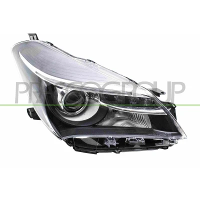 Image de PRASCO TY3294903 Phares droit HIR2 noir avec projecteurs directionnels sans commande pour correcteur de site projecteur