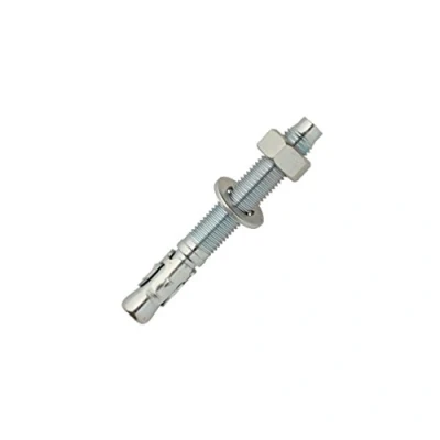 Image de SCELL IT, Boîte 50 Goujons d&#039;ancrage Acier zingué M8x165x115mm, Écrou et rondelle montés, Douille en 3 éléments, haute résistance, Extrémité avec chanfrein protégeant le filetage lors de la pose