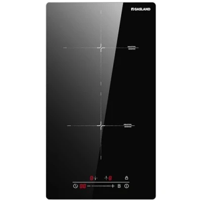 Image de GASLAND IH30BF table de cuisson à induction encastrable 30 cm, 2 zones cuisson, électrique autonome avec commande tactile curseur, PowerBoost, 3500W (sans prise)