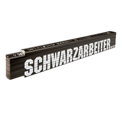 Image de Mètre pliant STABILA Type 707 P Schwarzarbeiter 2 m Hêtre Noir A ruban