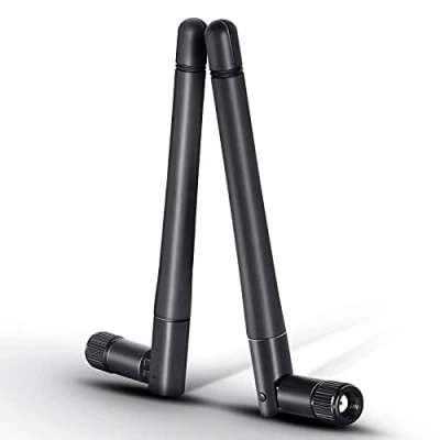 Image de Eightwood Antenne WiFi 2.4G/5G Dualband MIMO RP SMA WLAN 2 pièces pour Carte Cartes PCI Routeur sans Fil Bluetooth Multi Way