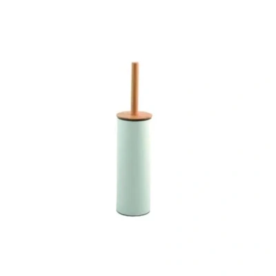 Image de Spirella Brosse WC avec Support Acier &amp; Bambou Adonis Blanc Mat Poils résistants en Silicone
