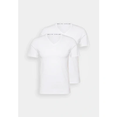 Image de DIM Homme Col V Good Coton Bio X2 T Shirt, Blanc, M EU