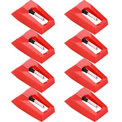 Image de 8 Pièces Aiguille Tourne Disque Aiguilles de Stylet Remplacement pour Platine Diamant Vinyle
