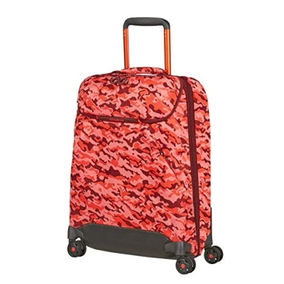 Image de Samsonite Neoknit Sac de Voyage avec 4 Roulettes S, 55 cm, 36.5 L, Multicolore (Fluo Red Camo)