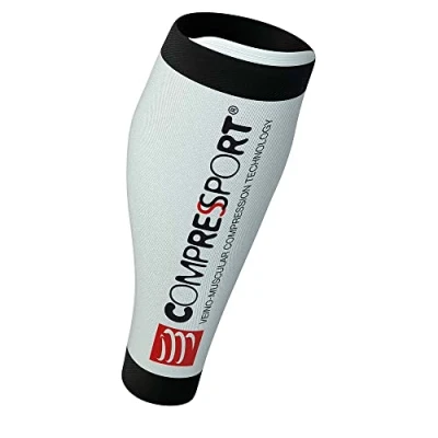Image de COMPRESSPORT Mixte R2 V2 flat sheets, Blanc, FR : L (Taille Fabricant T3) EU