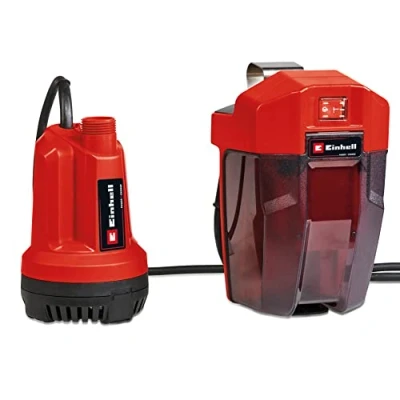 Image de Einhell Pompe d’évacuation d’eau claire sans fil GE SP 18 Li Solo Power X Change (li ion, 18V, débit 5000 L/h, profondeur d’immersion max. 4 m, boîtier de batterie flexible, ni chargeur)