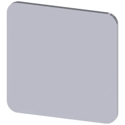 Image de Plaquette de repérage autocollant SIEMENS 3SU1900 0AF81 0AA0 Carré 22mm x Argent Pack 10