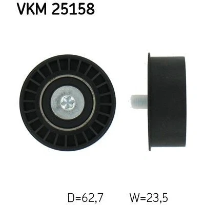 Image de SKF VKM 25158 Poulie renvoi/transmission, courroie de distribution OPEL: Zafira B, Astra H 3/5 portes, A