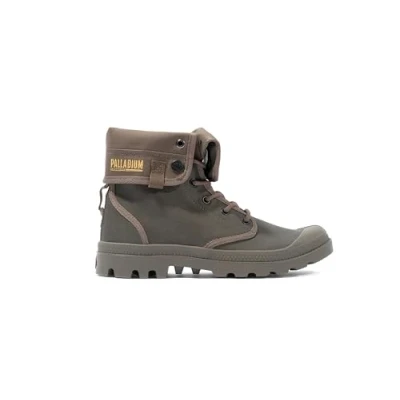 Image de Palladium Baggy Coated Bottines à lacets, Taille: 40, Major brown Matière synthétique