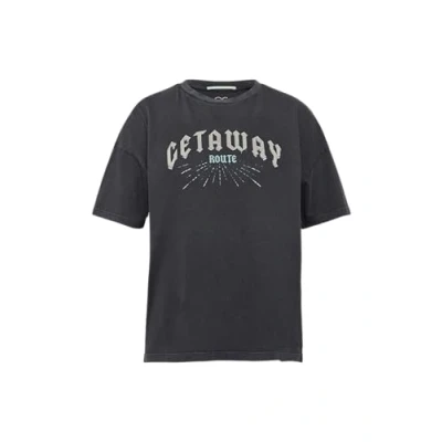Image de QS IN Gewaschener Optik MIT Schmucksteinen Tshirt imprimé, Femme, Taille: Medium, Schwarz