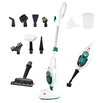 Image de Di4 Steamclean Multi10 Max 10 en 1 Balai vapeur Nettoyeur Multifonctions, 1500W, Élimine 99.9% des Virus et Bactéries, Manche télescopique extensible, Émission maximale de