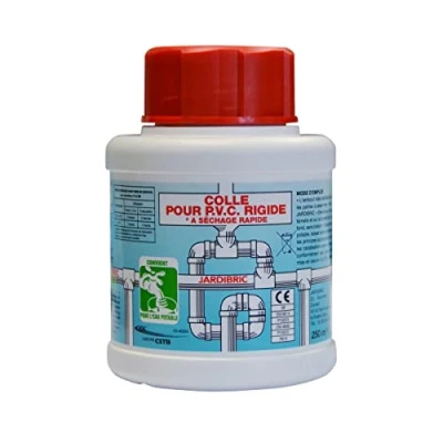 Image de Jardibric Pot de Colle P.V.C à Solvants pour Assemblage Tuyauteries Facilitez l&#039;Installation et l&#039;Étanchéité vos Conduites avec cette Spécialement Conçue (250 ml)
