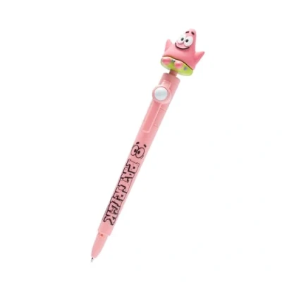 Image de SpongeBob Squarepants stylo à bille Patrick, Fidget Pen avec figurine clipser, dans le merch Bob l&#039;éponge