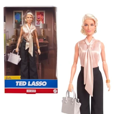 Image de Barbie Coffret Signature Poupée Rebecca Welton Au Look Sophistiqué, Accessoires, Socle Et Certificat D&#039;Authenticité Inclus, À Collectionner, Jouet Enfant, A Partir De 3 Ans, HJW93