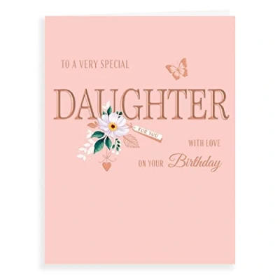 Image de Piccadilly Greetings Group Ltd Carte d&#039;anniversaire pour fille Avant garde Studios 20,3 x 15,2 cm H90039 Rose