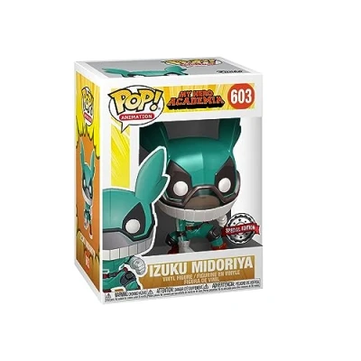 Image de My Hero Academia Deku avec casque métallisé US Pop! Vinyle
