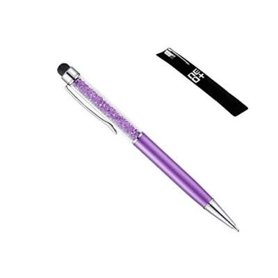 Image de QUALITÉ 2 en 1 écran Tactile capacitif Stylet et Stylo à Bille avec Cristaux (Violet FONCÉ)