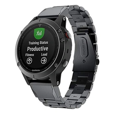 Image de TOPsic Bracelet pour Fenix 5 Plus, 22mm Remplacement en Rapide Bande de Montre Acier Inoxydable 5/Fenix Plus/Fenix 6/Fenix 6 Pro/Fenix 7/Fenix 7 Solar/Forerunner 935/945