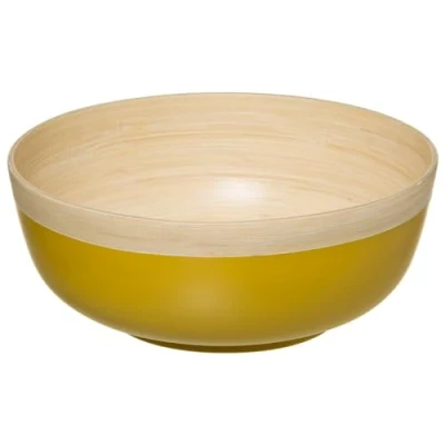 Image de 5 FIVE simply smart 179728C Saladier en Bambou D 30 cm Jaune moutarde