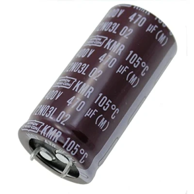 Image de Condensateur Elko radial 470µF 400V Snap In électrolytique jusqu&#039;à 105C 470uF Electrolytic Capacitor from United Chemi Con