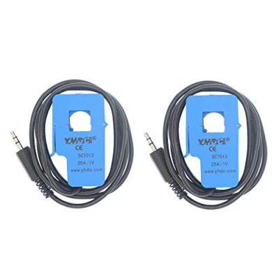 Image de HUABAN 2PCS SCT013 025 25A 1V Capteur de transformateur courant à noyau divisé non invasif