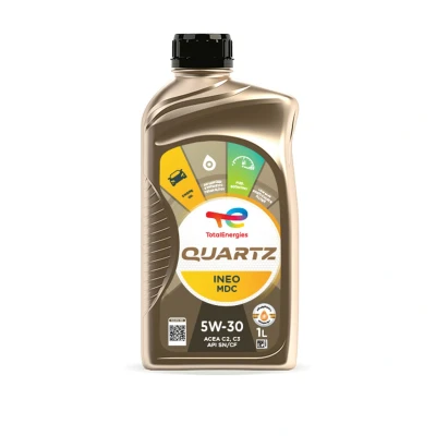 Image de Total Quartz INEO MDC 5W 30 1I Huile moteur 2199607 MERCEDES BENZ: CLA Break, Classe C Coupe, A, TOYOTA: Land Cruiser Prado 120, Aygo