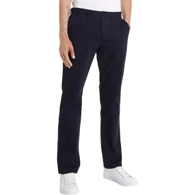 Image de Tommy Hilfiger Pantalon Homme Essential Twill Chino Regular Fit, Bleu (Desert Sky), 40W/28L