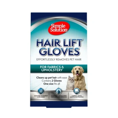 Image de Simple Solution Système de Nettoyage des Poils d&#039;animaux Gants Levage