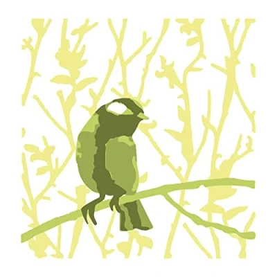Image de Sizzix Layered Stencils 4PK Bird Olivia Rose 665265 Chapitre 4 2022, Oiseau et Branches, Taille Unique