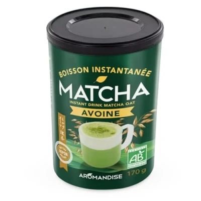 Image de Aromandise Latté Matcha Avoine bio 170g Boisson instantanée