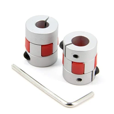 Image de Zeberoxyz Lot de 2 raccords flexibles 8 mm à 10 en aluminium prune pour moteur d&#039;imprimante 3D CNC et servomoteur pas (8 x mm)